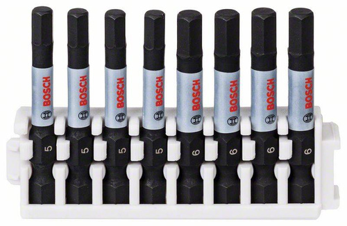 Zestaw bitów Impact Control Power, 8 szt., 4 x H5; 4 x H6 Bosch 2608522332 - obrazek 1