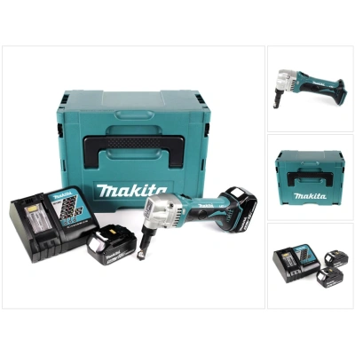 Makita DJN161RTJ 18V Li-Ion LXT Nibbler 1,6 mm zestaw z 2 bateriami - obrazek 1