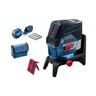 Bosch Professional: laser wielofunkcyjny GCL 2 50 C (czerwona wiązka, do pracy w pomieszczeniach, funkcja aplikacji, uchwyt, widzialny zasięg: 20 m, 4 baterie AA) - obrazek 1