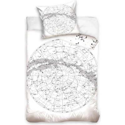 Carbotex, Komplet pościeli bawełnianej Mapa, 140x200 cm + 70x90 - obrazek 1