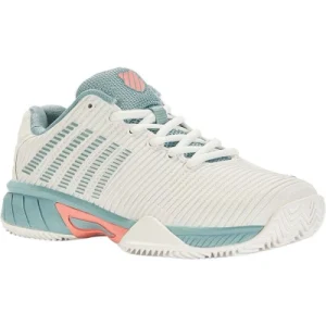 K Swiss Hypercourt Express 2 Hb dziewczęce buty tenisowe, Blanc De Nile Blue Desert Flower, 37 EU K Swiss Hypercourt Express 2 Hb dziewczęce buty tenisowe, Blanc De Nile Blue Desert Flower, 37 EU