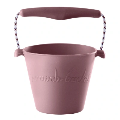 Składane wiaderko do wody i piasku Scrunch Bucket Pudrowy Róż - obrazek 1