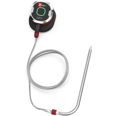 Weber iGrill Mini inteligentny termometr do mięsa z Bluetooth w zestawie sondą, kontrola za pomocą aplikacji na smartfon, magnetyczny uchwyt obudowie, oszczędność miejsca (7220) - obrazek 1