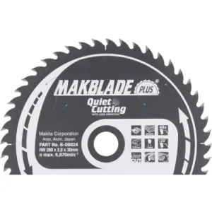 Tarcza pilarska Makita, MAKBLADE PLUS 260 x 30 mm – 48 zbów Tarcza pilarska Makita, MAKBLADE PLUS 260 x 30 mm – 48 zbów
