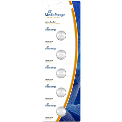 MediaRange litowe baterie guzikowe, CR12203V, 5 sztuk w opakowaniu MediaRange litowe baterie guzikowe, CR12203V, 5 sztuk w opakowaniu