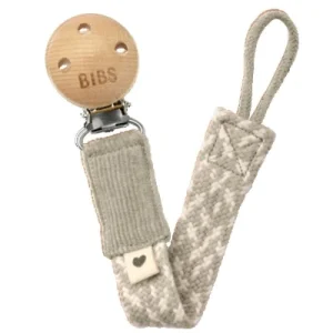 Bibs Pacifier Braid Zawieszka Do Smoczków 100% Gots Organic Cotton, Sand/Ivory Bibs Pacifier Braid Zawieszka Do Smoczków 100% Gots Organic Cotton, Sand/Ivory