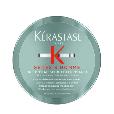 KÉRASTASE Genesis Homme CIRE D’EPAISSEUR Texturisante Lighthold Styling CLAY WITH Pushup Effect Stylizacja włosów, Rozmiar: 75 ml, `