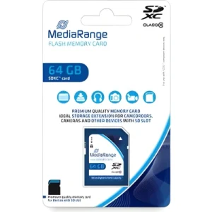 MediaRange SDXC karta pamięci, klasa 10, 64 GB MediaRange SDXC karta pamięci, klasa 10, 64 GB