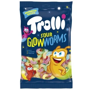 Trolli, kwaśne żelki Robaki Świetliki, 1 kg Trolli, kwaśne żelki Robaki Świetliki, 1 kg