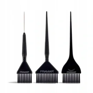 Framar, Variety Color Brush set black, zestaw pędzli, 3 szt. Framar, Variety Color Brush set black, zestaw pędzli, 3 szt.