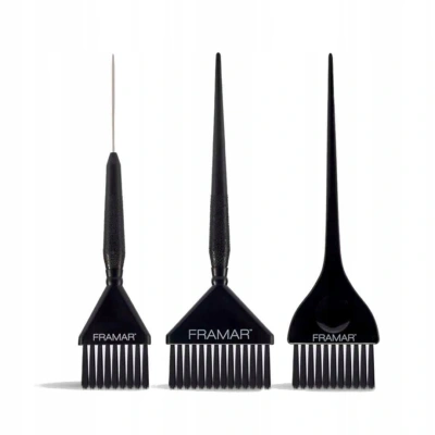 Framar, Variety Color Brush set black, zestaw pędzli, 3 szt. - obrazek 1