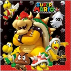 Serwetki, Super Mario, 33 cm, 20 sztuk Serwetki, Super Mario, 33 cm, 20 sztuk