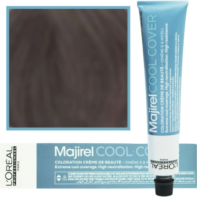 Loreal, Majirel Cool Cover, Farba do włosów 6,17 Ciemny Blond Popielaty Metaliczny - obrazek 1