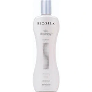 BioSilk Szampon do terapii jedwabiu, delikatny środek mycia włosów zapewnia zdrowe i błyszczące włosy, idealny wszystkich rodzajów włosów, bez siarczanów, parabenów okrucieństwa, 350 ml
