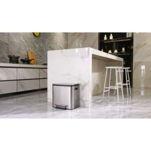 EKO EcoCasa Pedal bin 30 litrów stal nierdzewna Tworzywo sztuczne Matowa