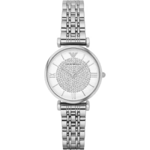 Emporio Armani AR1961 Męski Analogowy Zegarek Kwarcowy, Srebrny Emporio Armani AR1961 Męski Analogowy Zegarek Kwarcowy, Srebrny