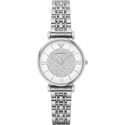 Emporio Armani AR1961 Męski Analogowy Zegarek Kwarcowy, Srebrny Emporio Armani AR1961 Męski Analogowy Zegarek Kwarcowy, Srebrny