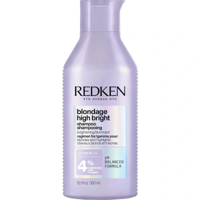 Redken Blondage High Bright Shampoo – Szampon rozświetlający do włosów blond – 300 ml