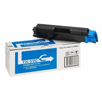 Kyocera TK-590C Toner Niebieski - Oryginalny - obrazek 1