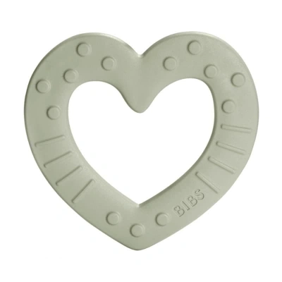 Bibs. gryzak Baby Bitie Heart Sage Bibs. gryzak Baby Bitie Heart Sage