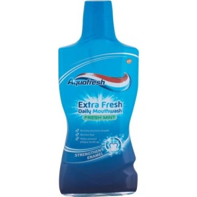 Aquafresh Fresh Mint Płyn do Płukania Ust 500 ml Aquafresh Fresh Mint Płyn do Płukania Ust 500 ml