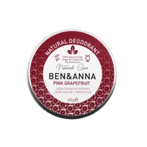 Ben & Anna Naturalny Dezodorant w Kremie – Puszka Aluminiowa – Pink Grapefruit – 45 g Ben & Anna Naturalny Dezodorant w Kremie – Puszka Aluminiowa – Pink Grapefruit – 45 g