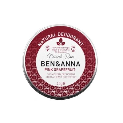 Ben & Anna Naturalny Dezodorant w Kremie - Puszka Aluminiowa - Pink Grapefruit - 45 g - obrazek 1