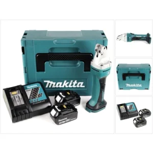 Makita DJS161RTJ ręczne BJS101ZJ Akumulatorowe nożyce do blachy 18V w obudowie MAKPAC z 2 akumulatorami 4Ah Ładowarka, 280 W, 18 Makita DJS161RTJ ręczne BJS101ZJ Akumulatorowe nożyce do blachy 18V w obudowie MAKPAC z 2 akumulatorami 4Ah Ładowarka, 280 W, 18
