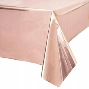 Obrus foliowy gold rose rosegold 137×274 party