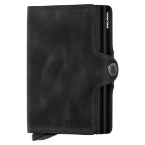 Podwójny portfel z ochroną kart RFID Twinwallet Secrid Vintage black Podwójny portfel z ochroną kart RFID Twinwallet Secrid Vintage black