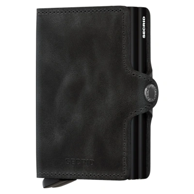 Podwójny portfel z ochroną kart RFID Twinwallet Secrid Vintage black - obrazek 1