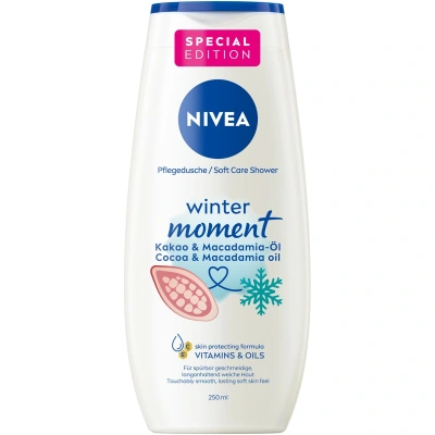 Nivea Winter moment Kremowy żel pod prysznic Kakao & Macadamia Oil 250ml - obrazek 1