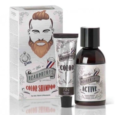 Beardburys, szampon koloryzujący 5N Jasny Brąz, 9 g - obrazek 1