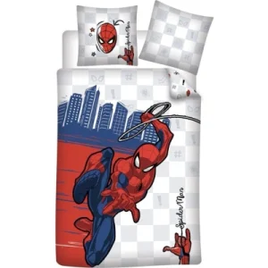 Pościel Bawełniana Chłopięca Marvel Spiderman 140 X 200Cm + 63 Cm