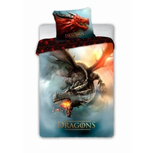 Pościel młodzieżowa ze smokiem 140×200 Smok Dragons